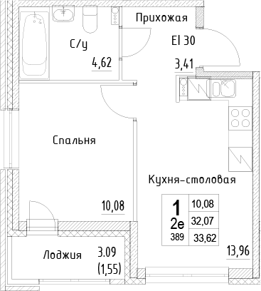 Планировка ID Kudrovo II