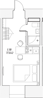 Планировка Апарт-отель 3* в Петровском пер., 4