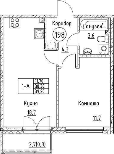 Планировка Кронунг Юг