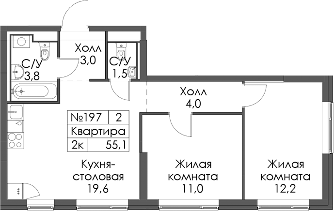 Планировка Витебский парк