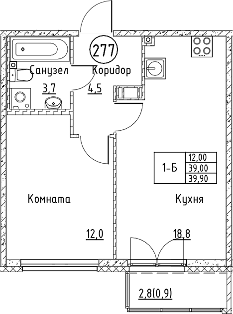 Планировка Кронунг Юг