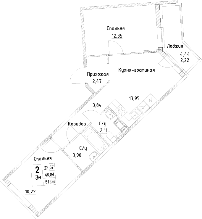Планировка ID Kudrovo II