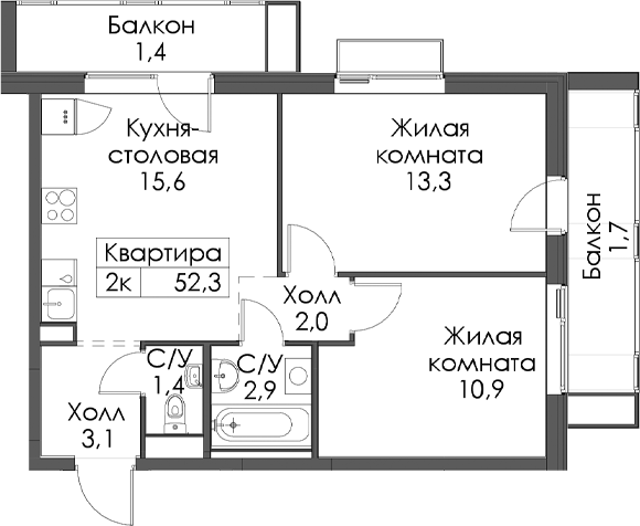 Планировка Витебский парк