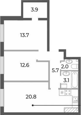 Планировка Neva Haus
