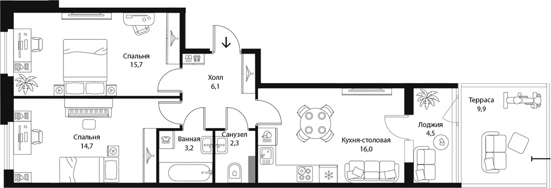 Планировка Экография