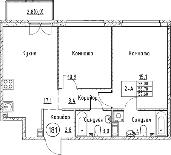 Планировка Кронунг Юг