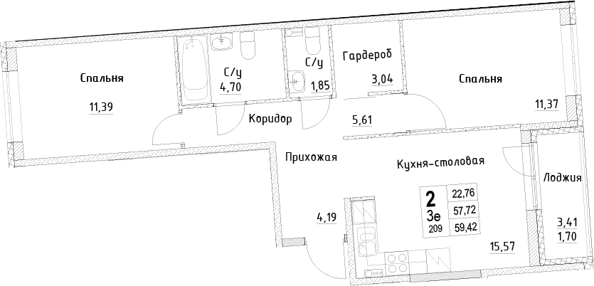 Планировка · ID Kudrovo II