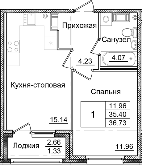 Планировка Квартал Заречье