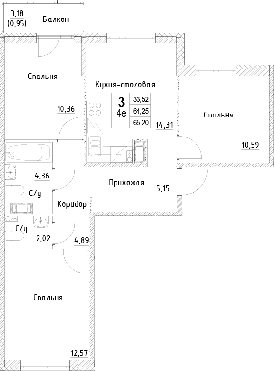 Планировка · ID Kudrovo II