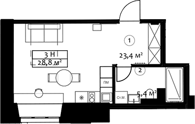 Планировка Hovard Hotel