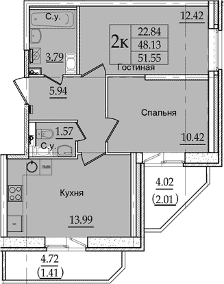 Планировка Живи! В Рыбацком