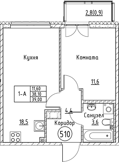 Планировка Кронунг Юг