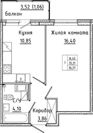 Планировка Аквилон Янино