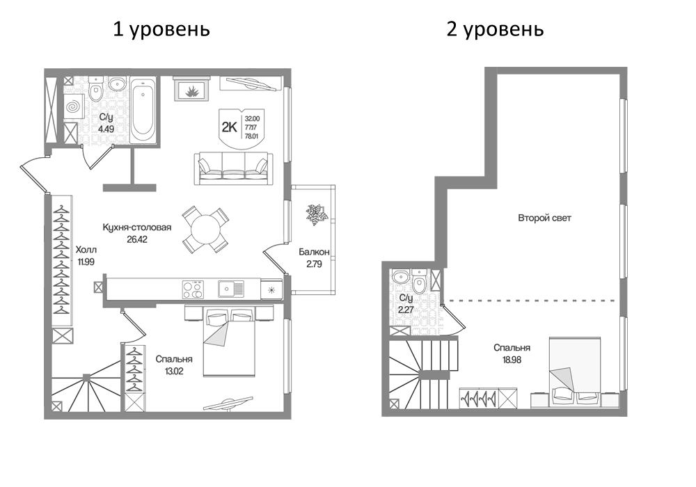 Планировка Охтинские высоты
