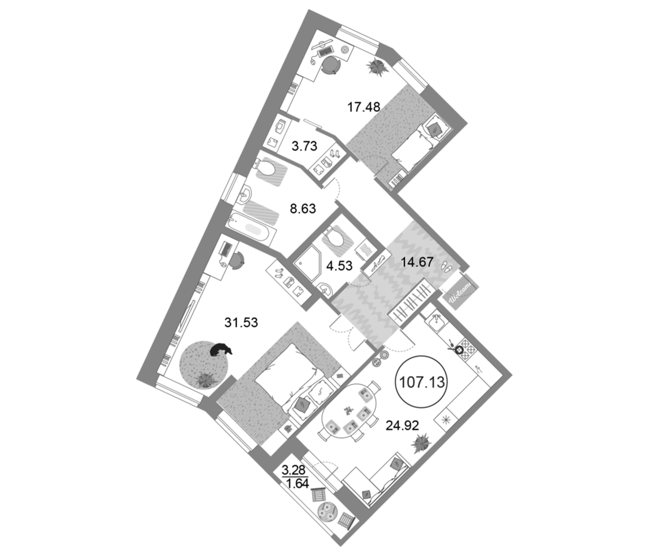 Планировка Modum