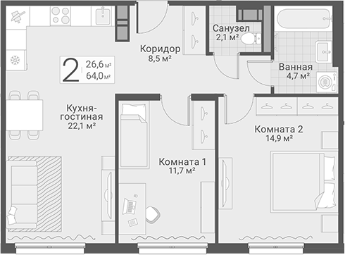Планировка Руднева, 15