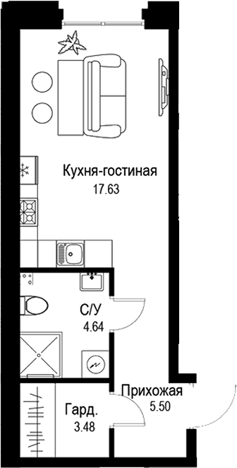 Планировка ID Petrogradskaya