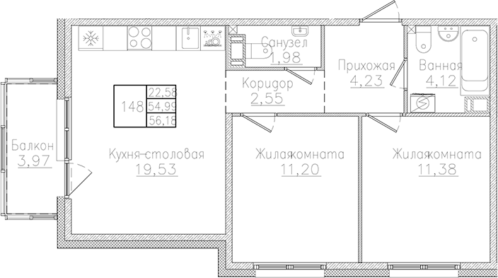 Планировка Счастье 2.0