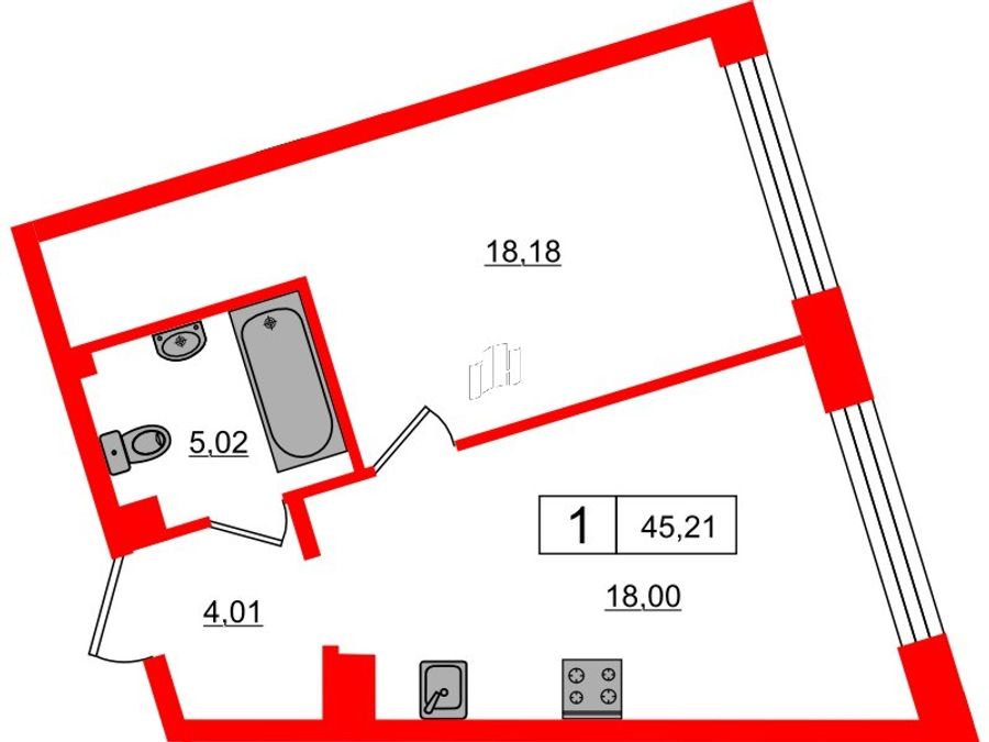 Планировка · 17/33 Петровский Остров