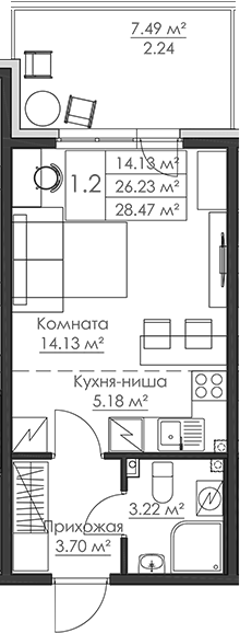 Планировка Малая Финляндия