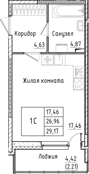 Планировка Аквилон РекаПарк