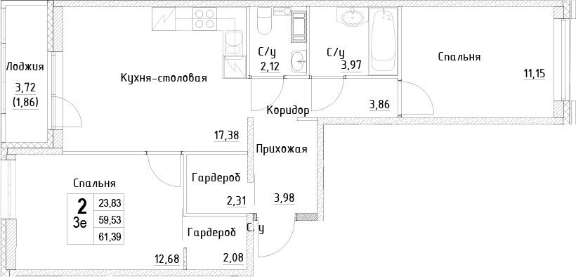 Планировка · ID Kudrovo II