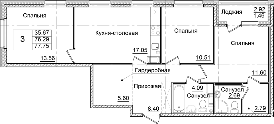 Планировка Квартал Заречье