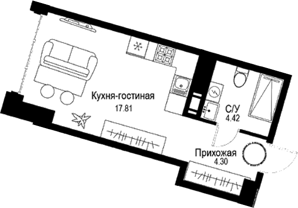 Планировка ID Petrogradskaya