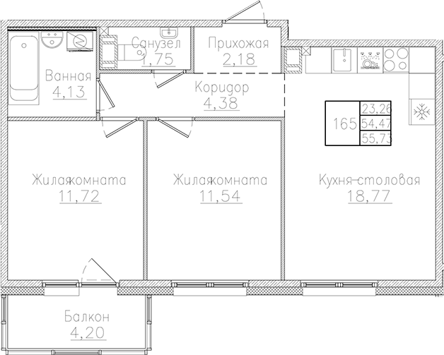 Планировка Счастье 2.0
