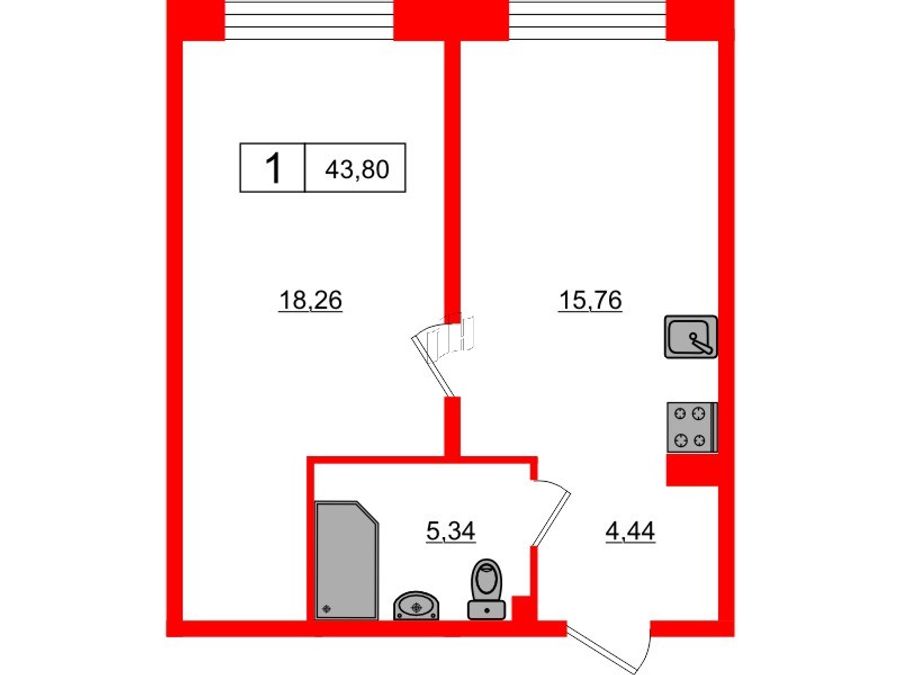 Планировка 17/33 Петровский Остров