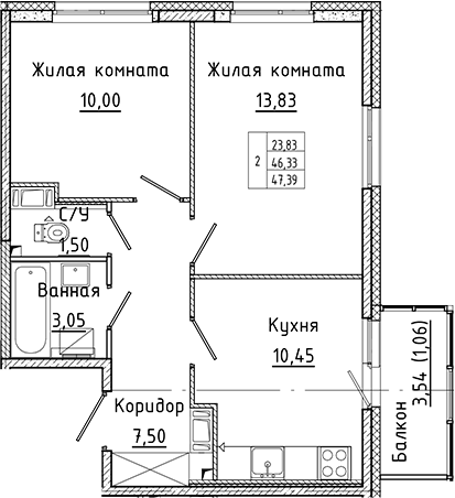 Планировка Аквилон Янино