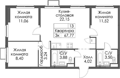 Планировка Заречный парк