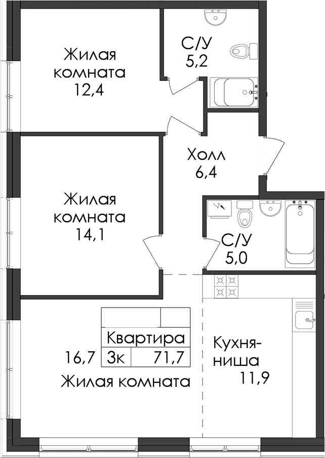Планировка · Лермонтовский 54