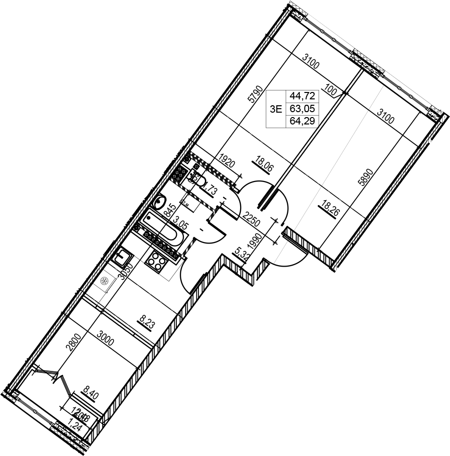 Планировка Neva Residence