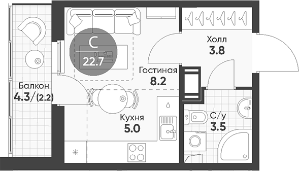 Планировка Клюква.Парк