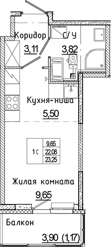 Планировка Аквилон Янино