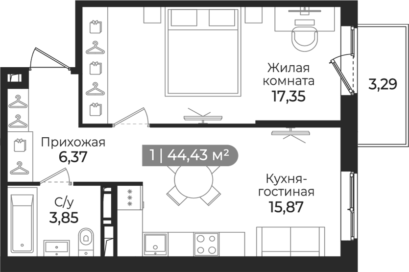Планировка Квинта