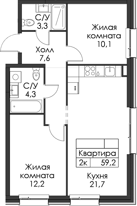 Планировка Шкиперский 19