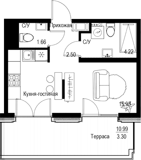 Планировка · ID Petrogradskaya