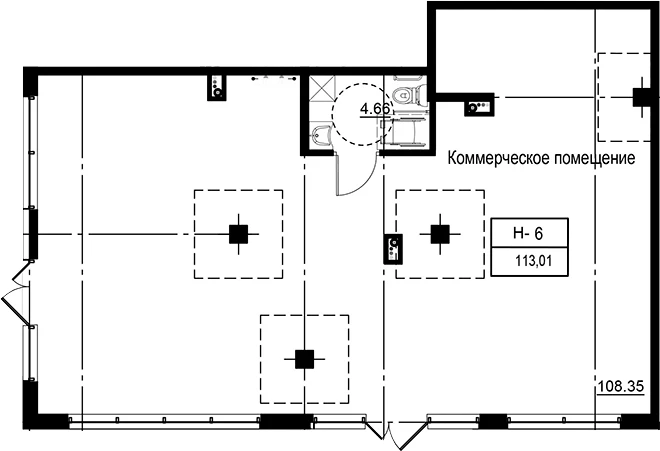 Планировка помещения · ID Kudrovo II