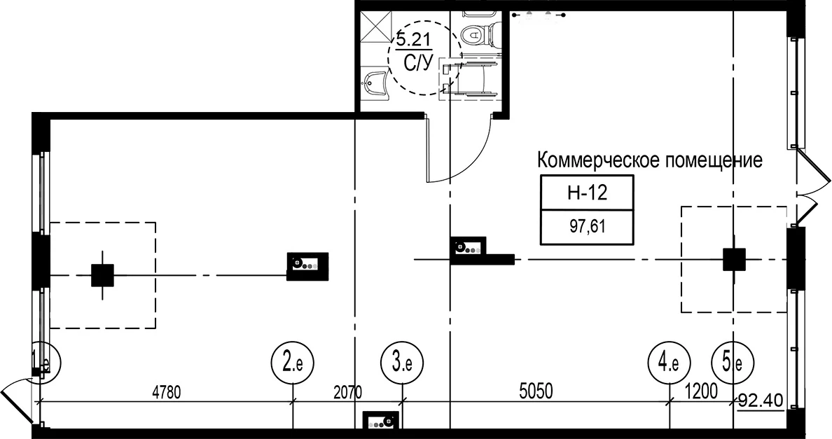 Планировка помещения · ID Kudrovo II