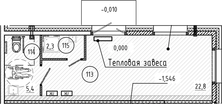 Планировка помещения · Большая Охта