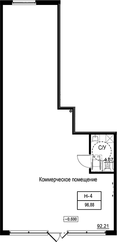 Планировка помещения · ID Kudrovo II