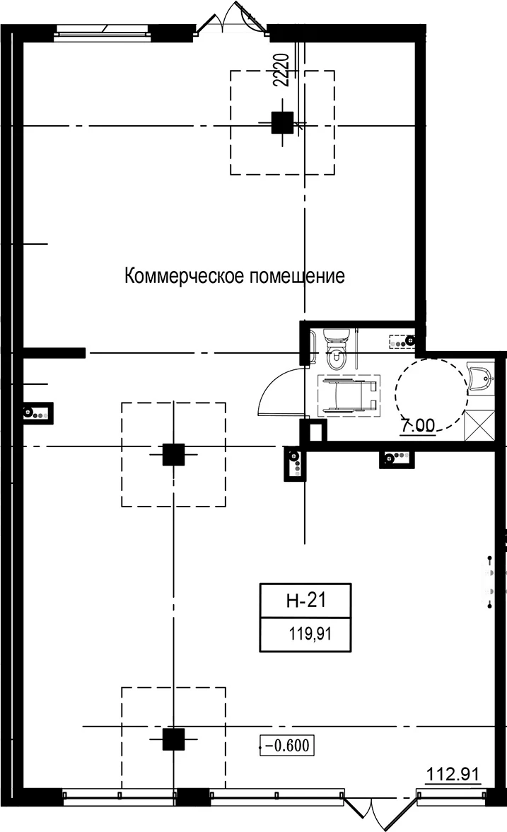 Планировка помещения · ID Kudrovo II