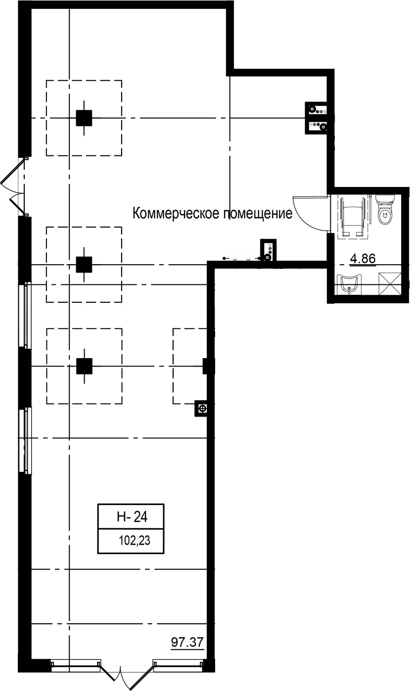 Планировка помещения · ID Kudrovo II